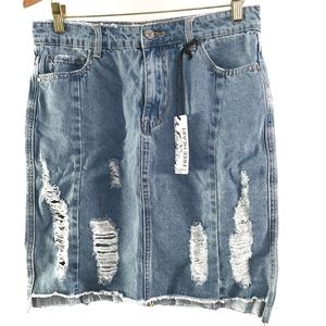 NWT Free Heart sz 29/7 Denim Skirt